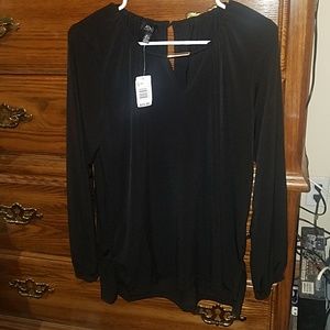 Black dress top size L